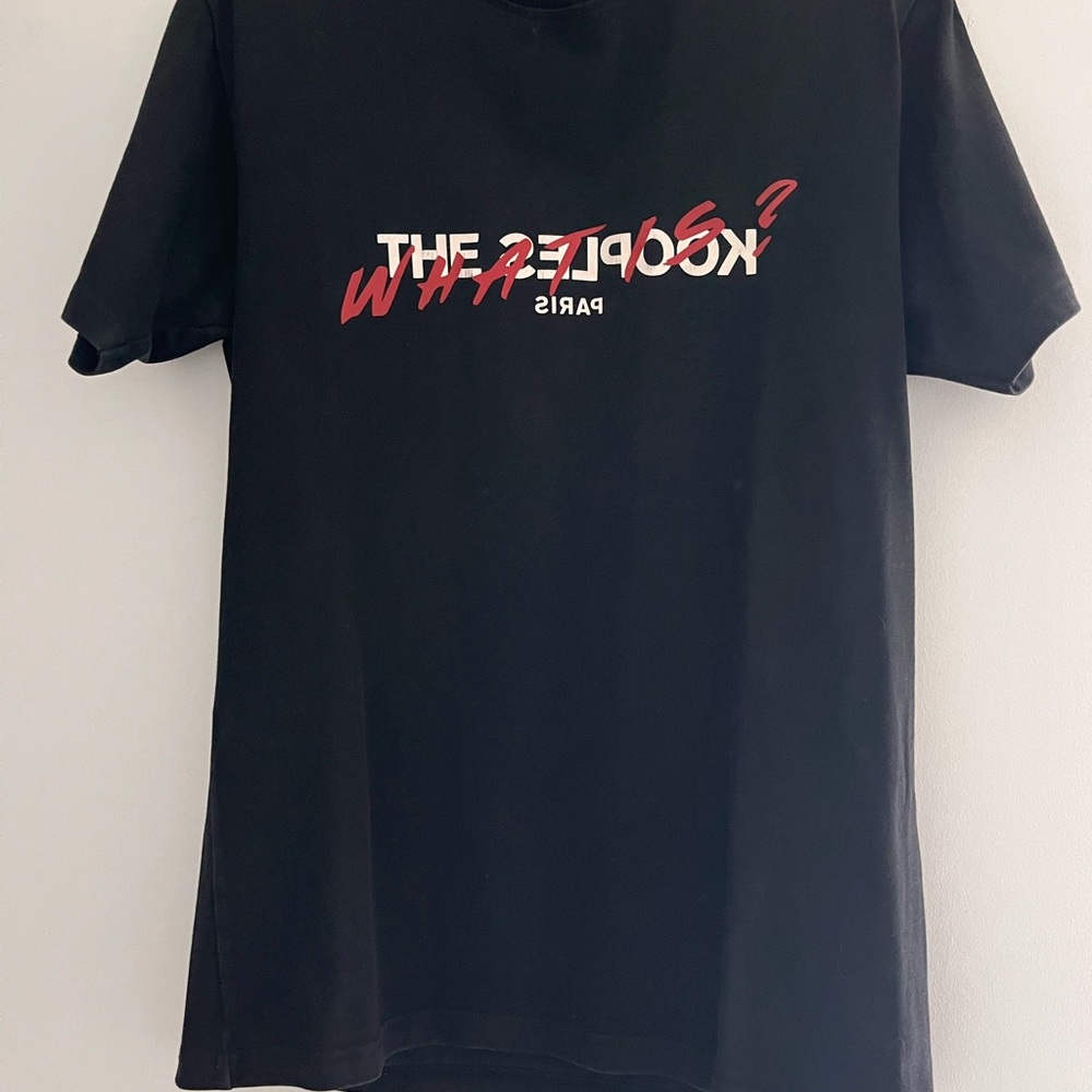 The Kooples Black Short Sleeve Tee Dynamic Design